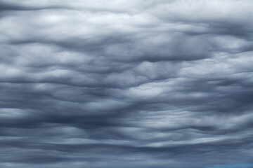 Sky with type of cloud formation called Asperitas, formerly known as Undulatus asperatus
