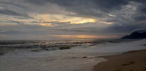 beach sun cloud sunset landscape horison sea