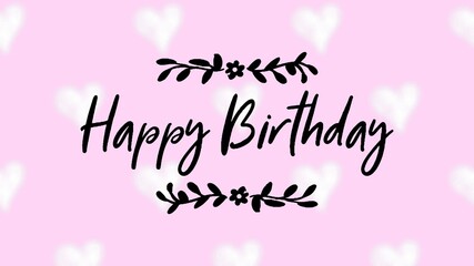 Happy birthday retro vector illustration for celebration various different background, invitation card, houshold element, party related item