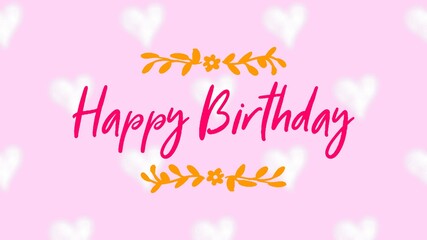 Happy birthday retro vector illustration for celebration various different background, invitation card, houshold element, party related item