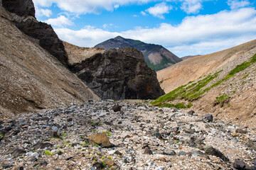 Innra Hvannagil canyon in Njardvik in Iceland