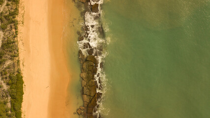 Rocks beach in Caraiva Bahia Brazil