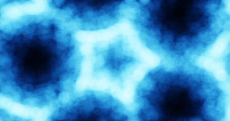 Render with blurred blue bokeh