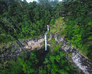 waterfall in the mountains