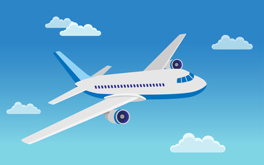 Fototapeta premium Aircraft illustration vector design, 항공기 일러스트 벡터 디자인소스