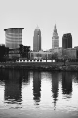 Fototapeta na wymiar Cleveland Ohio Skyline