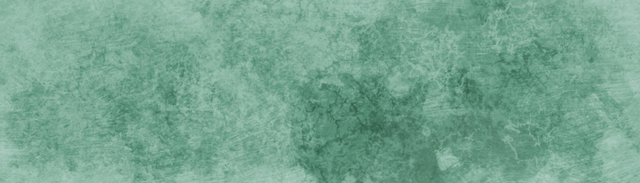 Blue green paper or wall. Textured marbled painted background design. Elegant grungy layout with vintage texture.