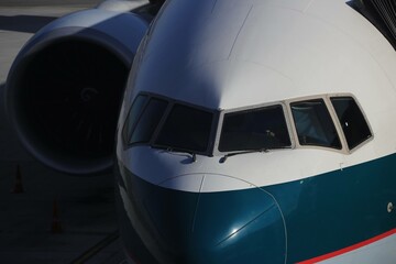 airplane in the airport