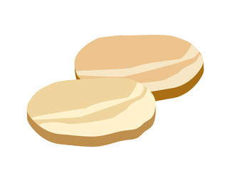 チャーシューや焼き豚をイメージしたイラスト