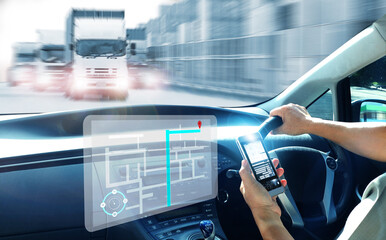 The world logistics  background or transportation Industry or shipping business, Container Cargo  shipment , truck delivery, airplane , import export Concept