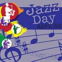 Fototapeta premium International Jazz Day