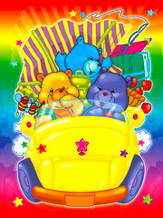 Cute and funny bears