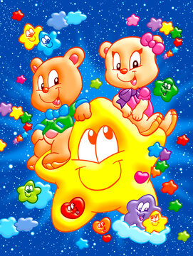 Cute and funny bears