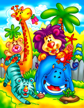 cute cartoon animals