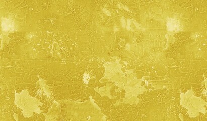 yellow texture. Yellow empty old stains background. 