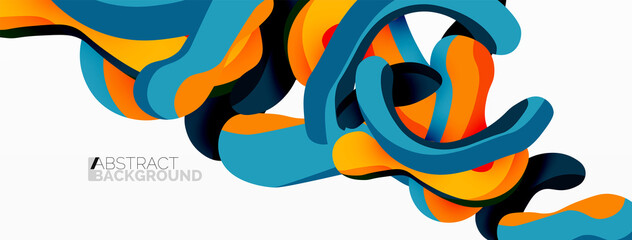 Creative geometric wallpaper. Splash shapes composition background. Techno business template for wallpaper, banner, background or landing