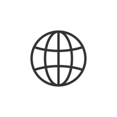 Obraz premium Globe icon. Earth sign. World symbol