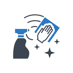 Obraz premium Cleaning related vector glyph icon