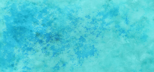 Blue green background texture, old vintage textured turquoise blue paper or wallpaper. Painted...