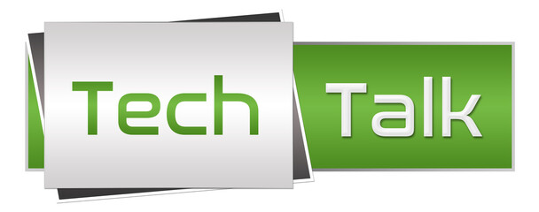 Tech Talk Green Grey Horizontal 