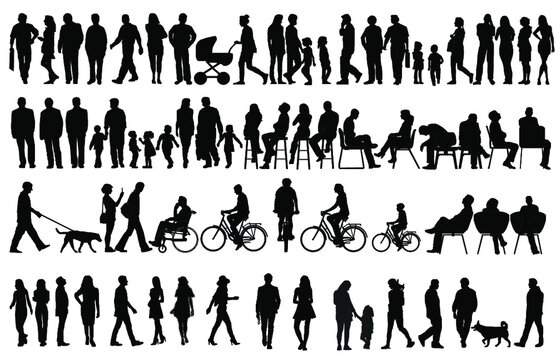 Vector Silhouettes Images – Browse 301 Stock Photos, Vectors, and
