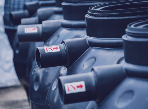 Black Plastic Water Storage Tanks At The Manufacturer Factory Depot