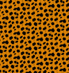 Seamless flowers pattern, floral print.