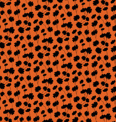 Seamless flowers pattern, floral print.