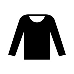 Long sleeve shirt vector icon symbol design