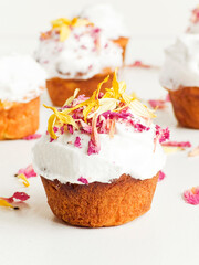 Cupcakes with whipped cream
