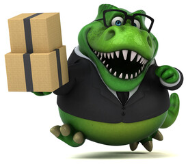 Fun Trex - 3D Illustration © Julien Tromeur