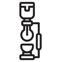 Syphon , Coffee outline icon.