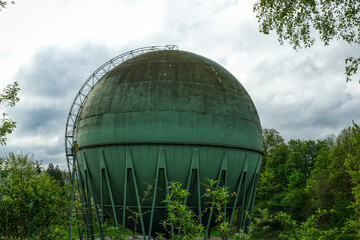 Historischer Kugelgasbehälter in Wuppertal Vohwinkel