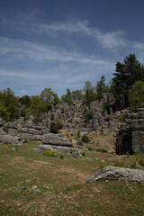 rocks in the mountains