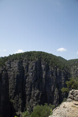 landscape with blue sky