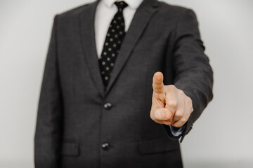 business man giving thumbs, the hands of a businessman.