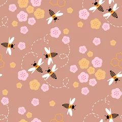 Fototapeten Bee pattern 1 © mistletoe