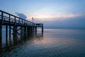 pier at sunset