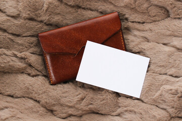 上品なビジネスカード（合成用）