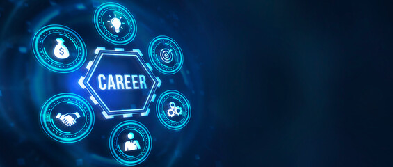 Internet, business, Technology and network concept.Coach motivate to career growth. Personal development, personal and career growth. Potential concepts. 3d illustration.