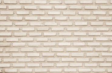 Cream and white brick wall texture background. Brickwork and stonework flooring backdrop interior design decoration.