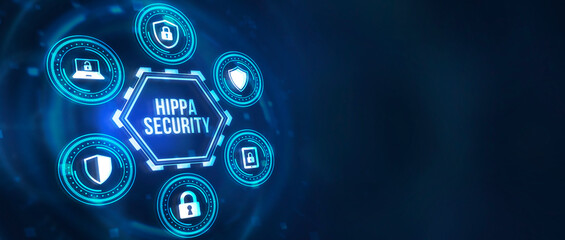 Internet, business, Technology and network concept. Cyber security data protection business technology privacy concept. 3d illustration