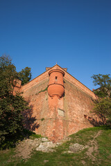 Wall With Brattice Of Wawel Castle In Krakow, Poland