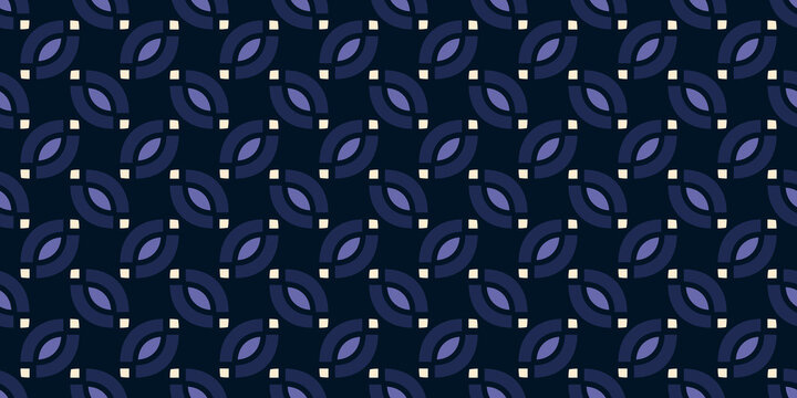 Simple geometric pattern abstract paisley shape motif classic blue minimal background. Repeat tiny small element modern fabric design textile swatch ladies dress, man scarf, shirt all over print block