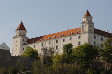 Fototapeta na wymiar castle, Slovakia, city, Europe, architecture, tower, 