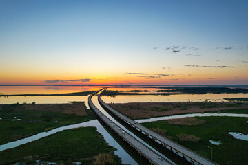Sunset on Mobile Bay 