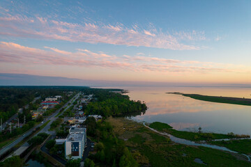 sunset over daphne, alabama 