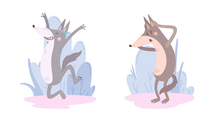 Cartoon Wolf Characters