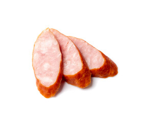 Smoked sausage isolated