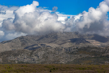 Balkan Mountains near Dubrovnik. Croatia.